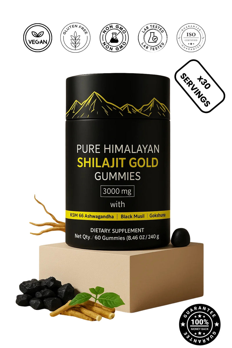 Shilajit Gummies – Male Natural Energy & Vitality Booster